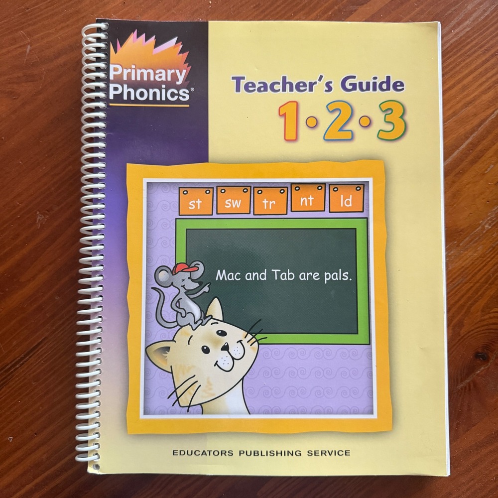 Primary Phonics Teacher's Guide 1 2 3 Educators Publishing Service 9780838803714